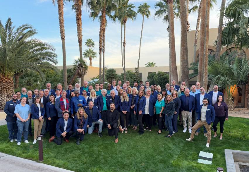 Blue Blazers group photo in Tucson